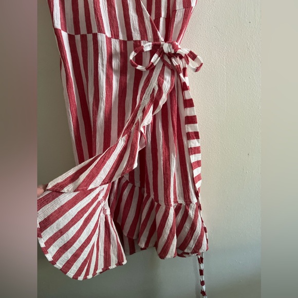 J Crew Striped Tie-Wrap Dress - Picture 13 of 16